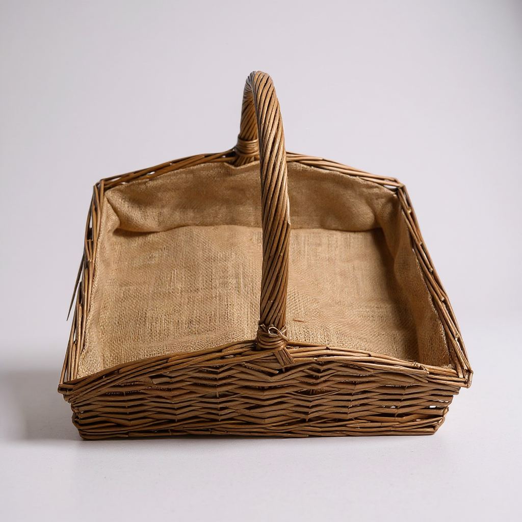 Long handled basket