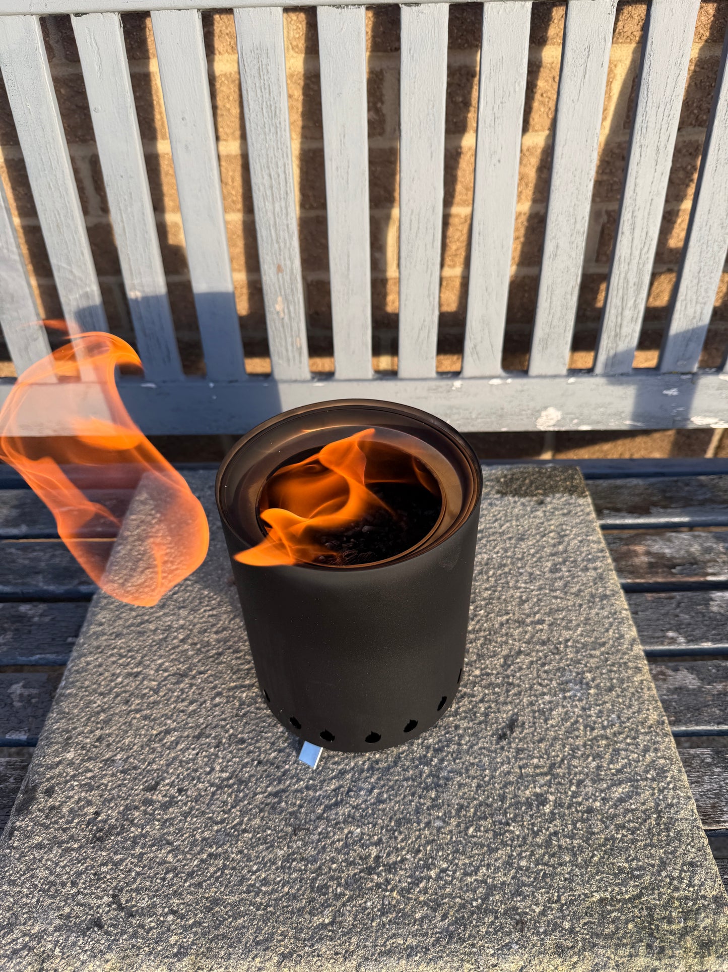 Tabletop Smokeless Fire Pit for Gardens, Camping & Outdoor Tables