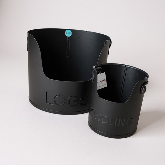 Log & Kindling bucket set - Black