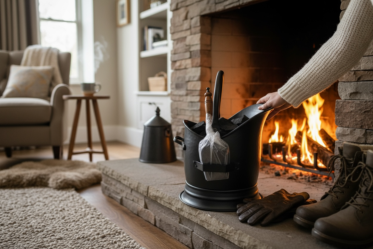 Coal bucket and shovel-flat bottom