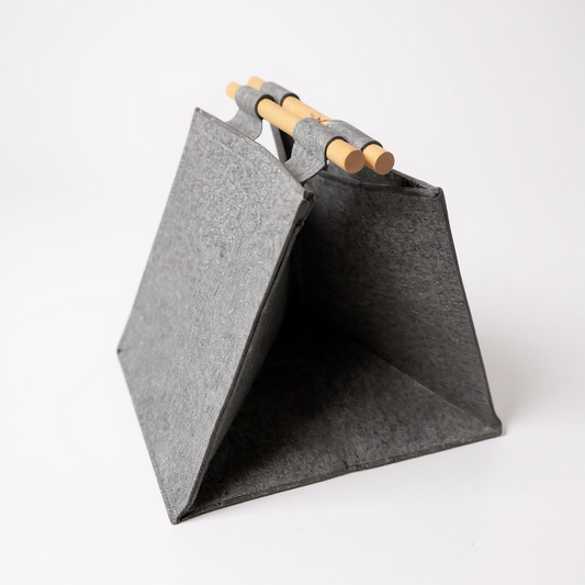 Felt firewood basket