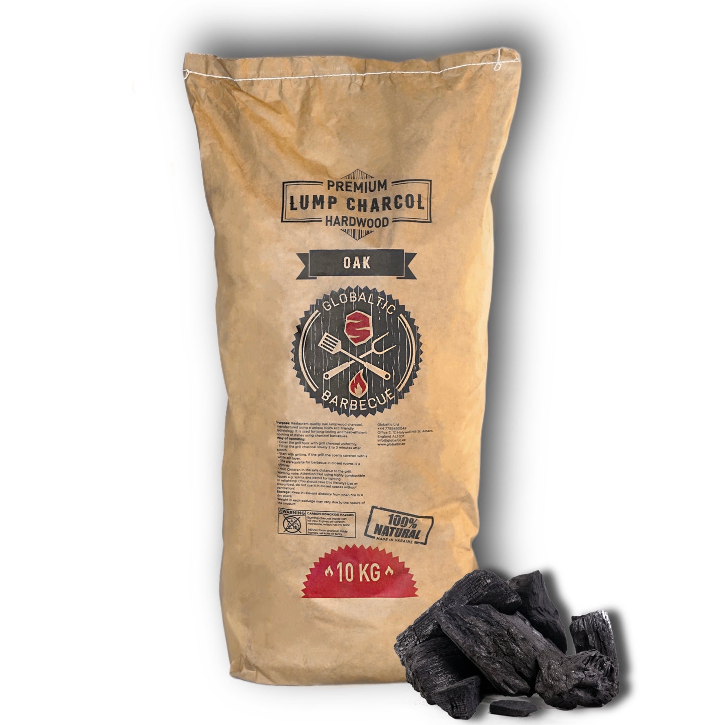 Oak lump Charcoal 10 KG