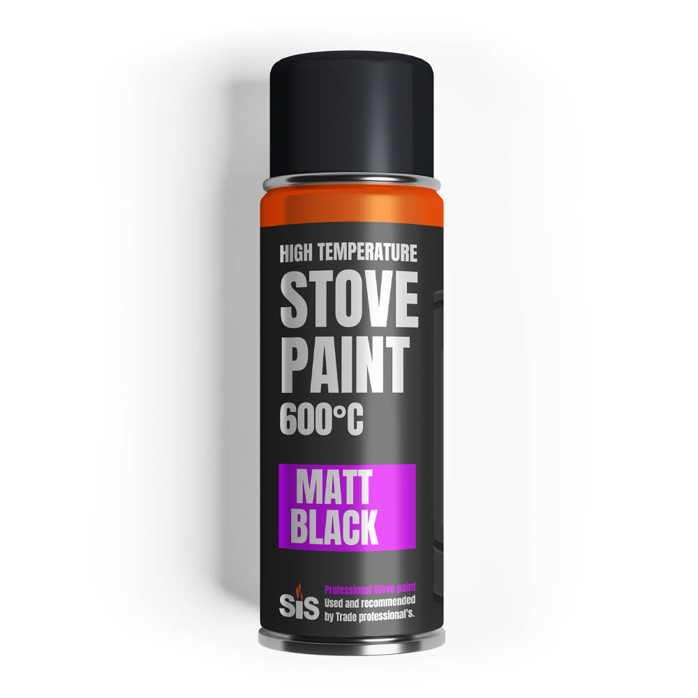 MATT BLACK STOVE PAINT AEROSOL – 400ML