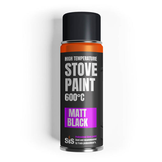 MATT BLACK STOVE PAINT AEROSOL – 400ML